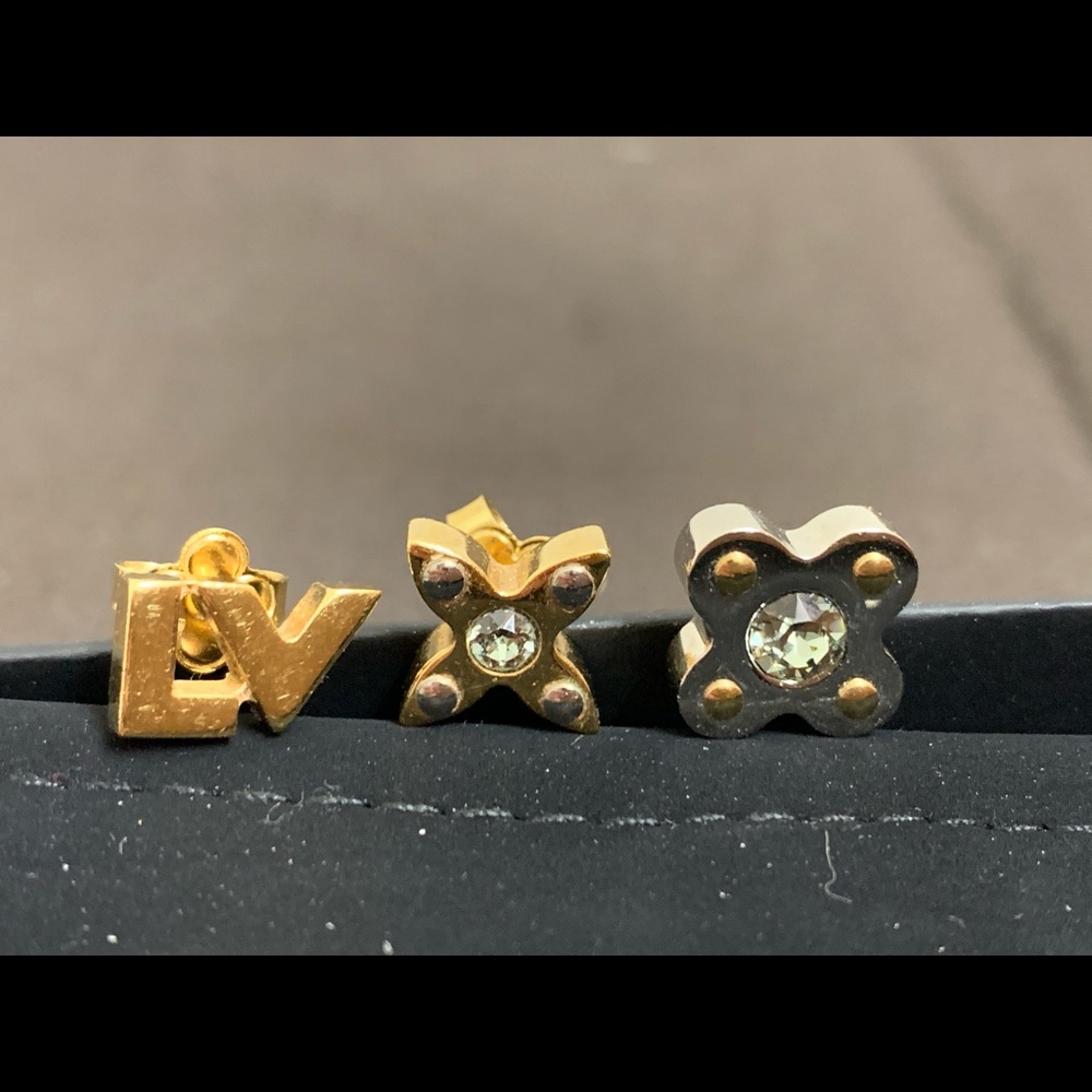 Louis Vuitton earrings set of three